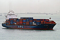 APL PUSAN — Container Ship, Singapore flag, built 2002