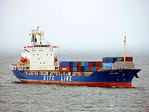ZULFA 1 — Container Ship, Panama flag, built 2004