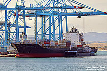 BOSTON — Container Ship, Marshall Islands flag, built 2007