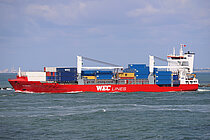 WEC FRANS HALS — Container Ship, Portugal (Madeira) flag, built 2005