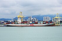 OOCL ZHOUSHAN — Container Carrier, Hong Kong China flag, built 2006