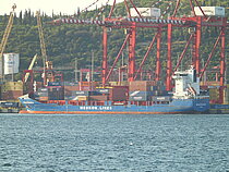 MEDKON CANAKKALE — Container Ship, Panama flag, built 2007