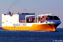 GRANDE ANGOLA — Ro Ro Cargo Ship, Italy flag, built 2008