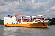 GRANDE BENIN — Ro Ro Cargo Ship, Italy flag, built 2009