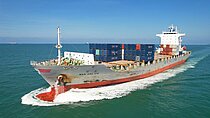 WAN HAI 175 — Container Ship, SINGAPORE flag, built 2008