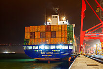SSF LYRA — Container Ship, Saint Kitts and Nevis flag, built 2006
