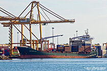MEDKON RAY — Container Ship, Panama flag, built 2008