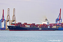 ZIM CHINA — Container Ship, LIBERIA flag, built 2008