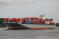 ONE HAMBURG — Container Ship, Panama flag, built 2009