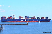 APL BARCELONA — Container Ship, SINGAPORE flag, built 2012