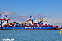 CSCL MERCURY — Container Ship, Hong Kong, China flag, built 2011