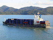 WAN HAI 102 — Container Ship, Singapore flag, built 2012