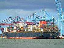MAERSK ENSHI — Container Carrier, Republic of Singapore flag, built 2012
