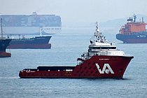 VALLIANZ STEADFAST — Offshore Supporttowing And Fire Fighting Vessel, Republic of Singapore flag, built 2012