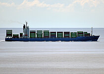 WAN HAI 308 — Container Ship, SINGAPORE flag, built 2011