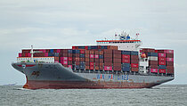 WAN HAI 358 — Container Ship, SINGAPORE flag, built 2023