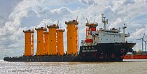 HANJIN LEADER — Specialized Cargo Ship, KOREA flag, built 2012