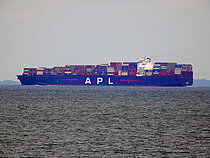 APL PARIS — Container Ship, Singapore flag, built 2012