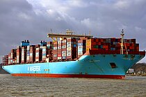 MARY MAERSK — Container Carrier, Denmark (DIS flag, built 2013