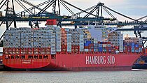 SAN NICOLAS MAERSK — Container Carrier, The Kingdom of Denmark flag, built 2013