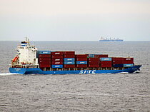 SITC SHIMIZU — Container Ship, Hong Kong, China flag, built 2012
