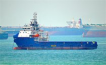 STANFORD EAGLE — Offshore Support And Fire Fighting Vessel, St Vincent and Grenadines flag, built 2014