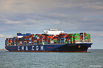 CMACGM BOUGAINVILLE — Container Ship, Malta flag, built 2015