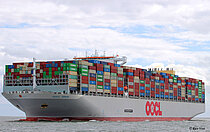 OOCL SPAIN — Container Carrier, Hong Kong China flag, built 2023