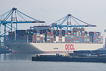 OOCL ABU DHABI — Container Carrier, Hong Kong, China flag, built 2024