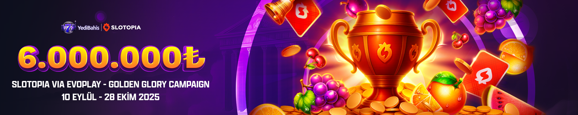 SLOTOPIA VIA EVOPLAY – GOLDEN GLORY CAMPAİNG