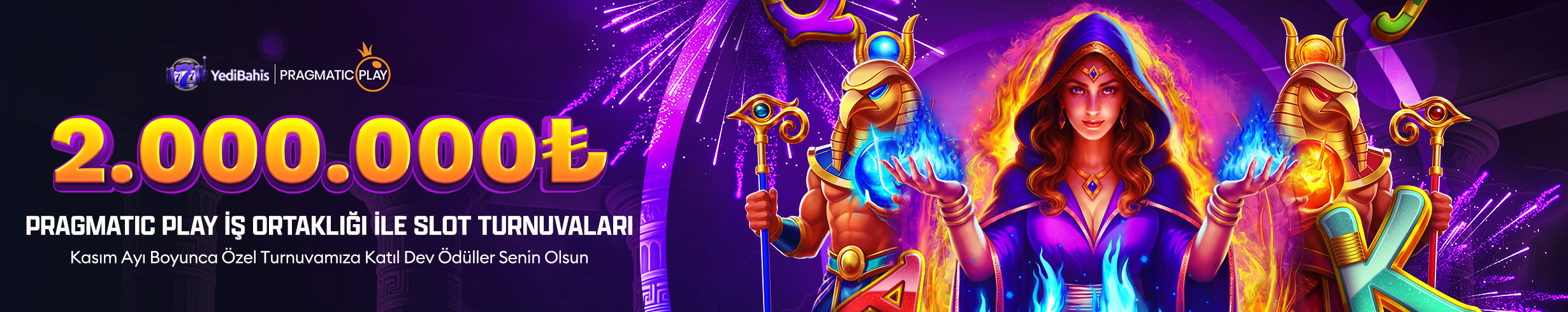 PRAGMATİCPLAY ORTAKLIĞI İLE 2.000.000₺ ÖDÜLLÜ TURNOVER VE ÇARPAN TURNUVASI!
