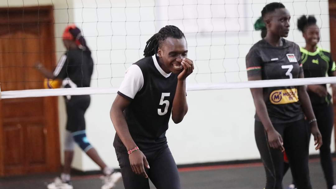 Pamela Adhiambo in training 