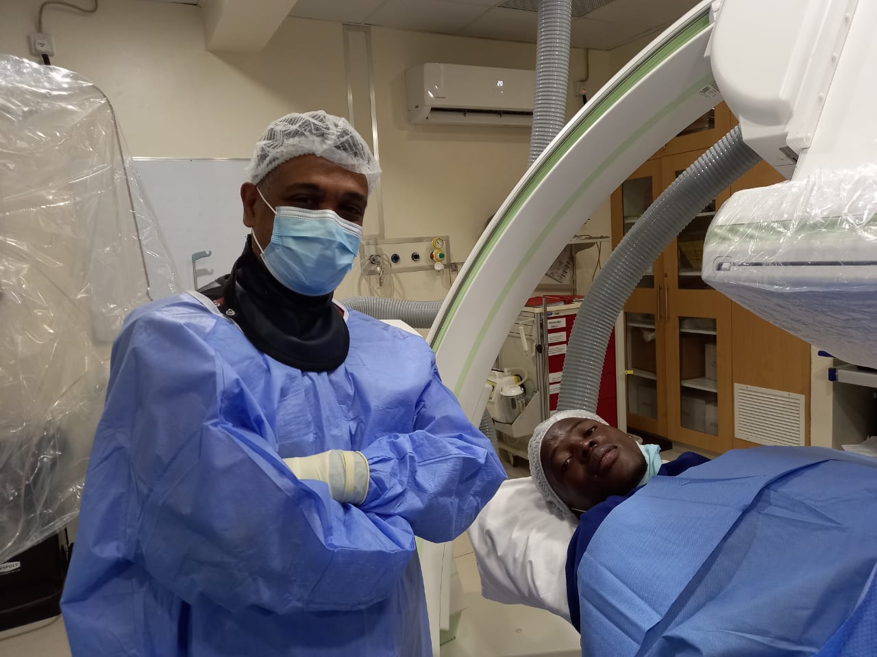 Wamalwa in the operating room.