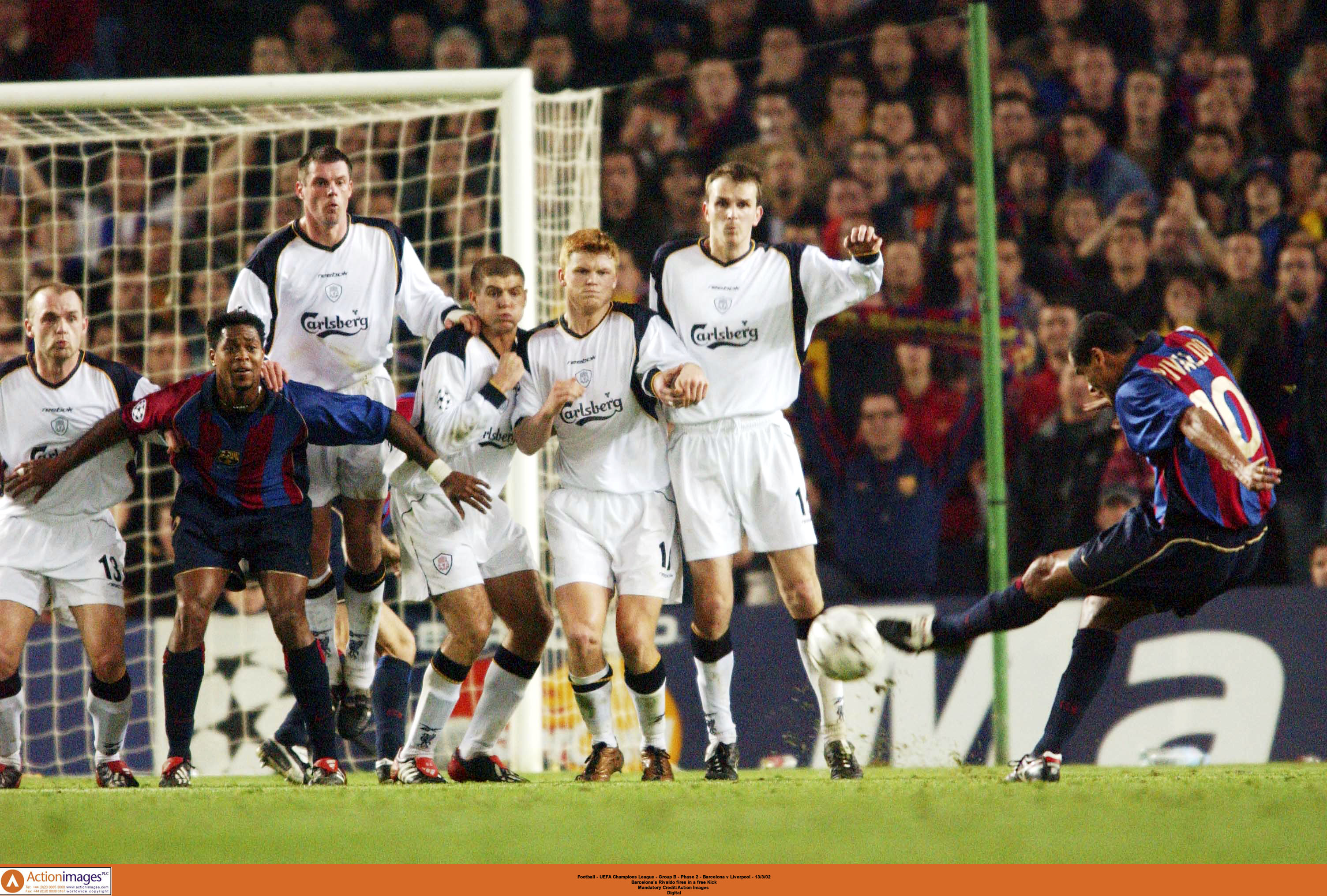 Rivaldo against Liverpool (©Action Images / Tony O'Brien Digital)