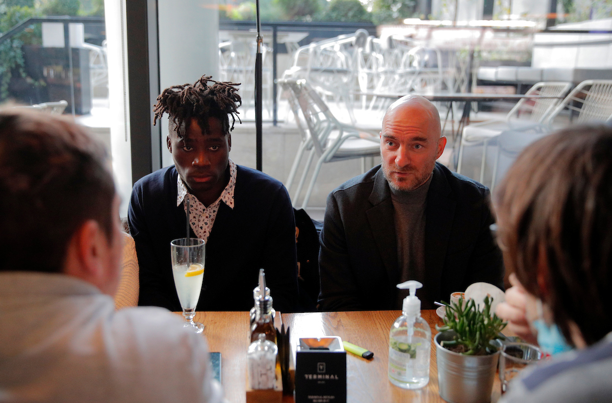 Odada and his agent Manojlovic (©Starsport)