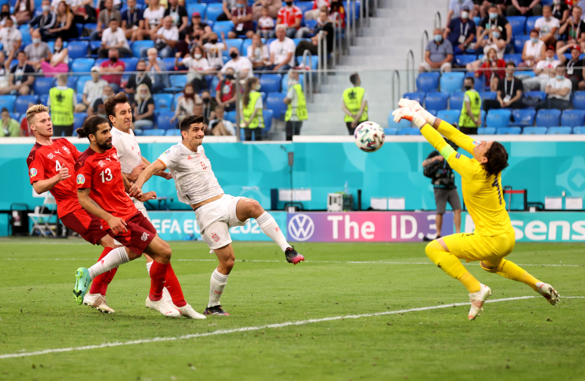 Swiss goalkeeper Yann Sommer frustrated the Spaniards all night (©AFP)