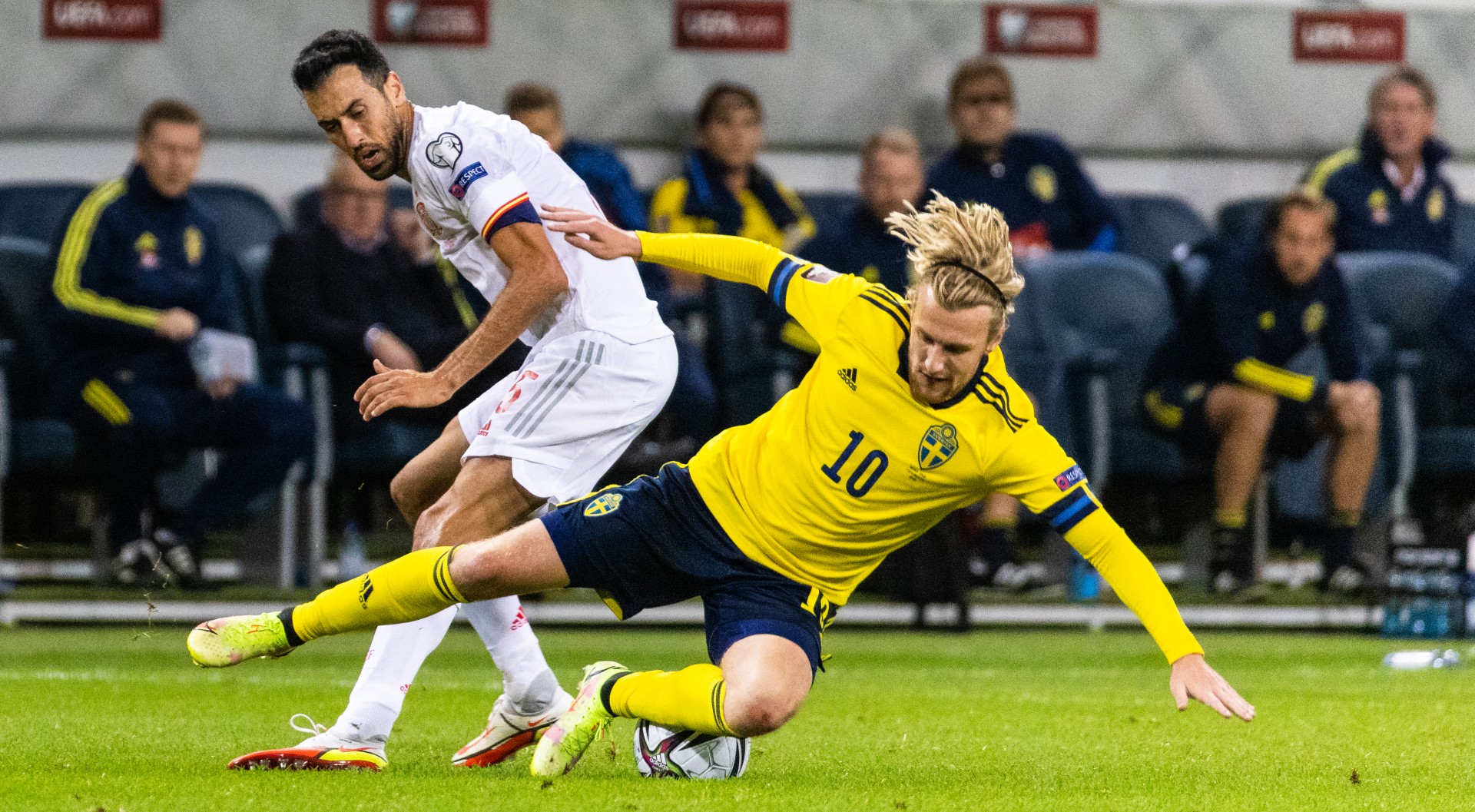 Busquets against Sweden a few days ago (©Michael Campanella/Getty Images)