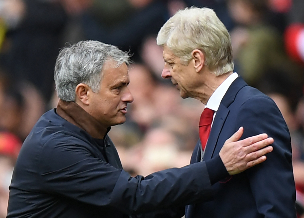 Jose Mourinho and Arsene Wenger say it was not a penalty (©AFP)