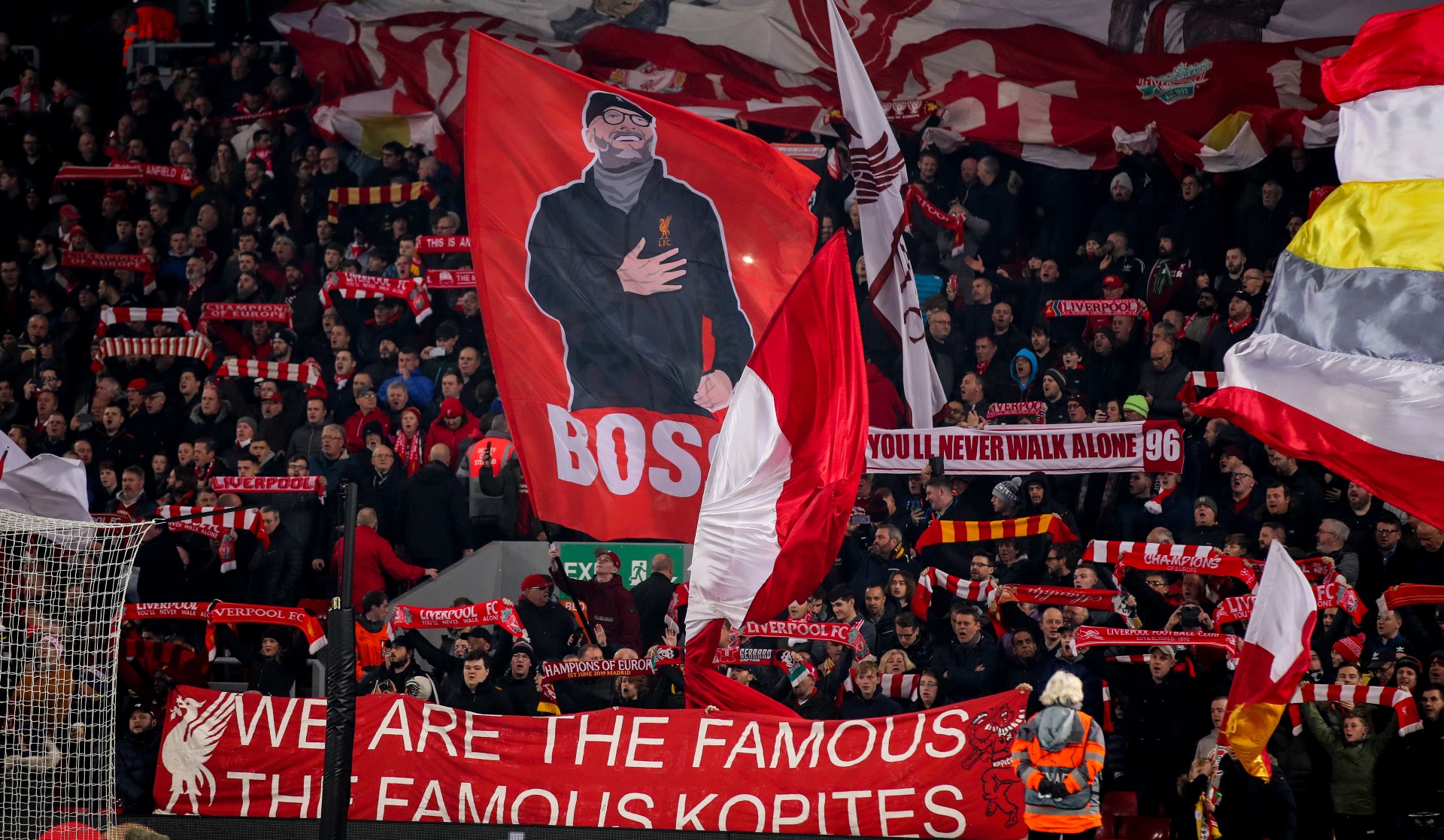 Liverpool's famous Kop (©Matthew Ashton - AMA/Getty Images)