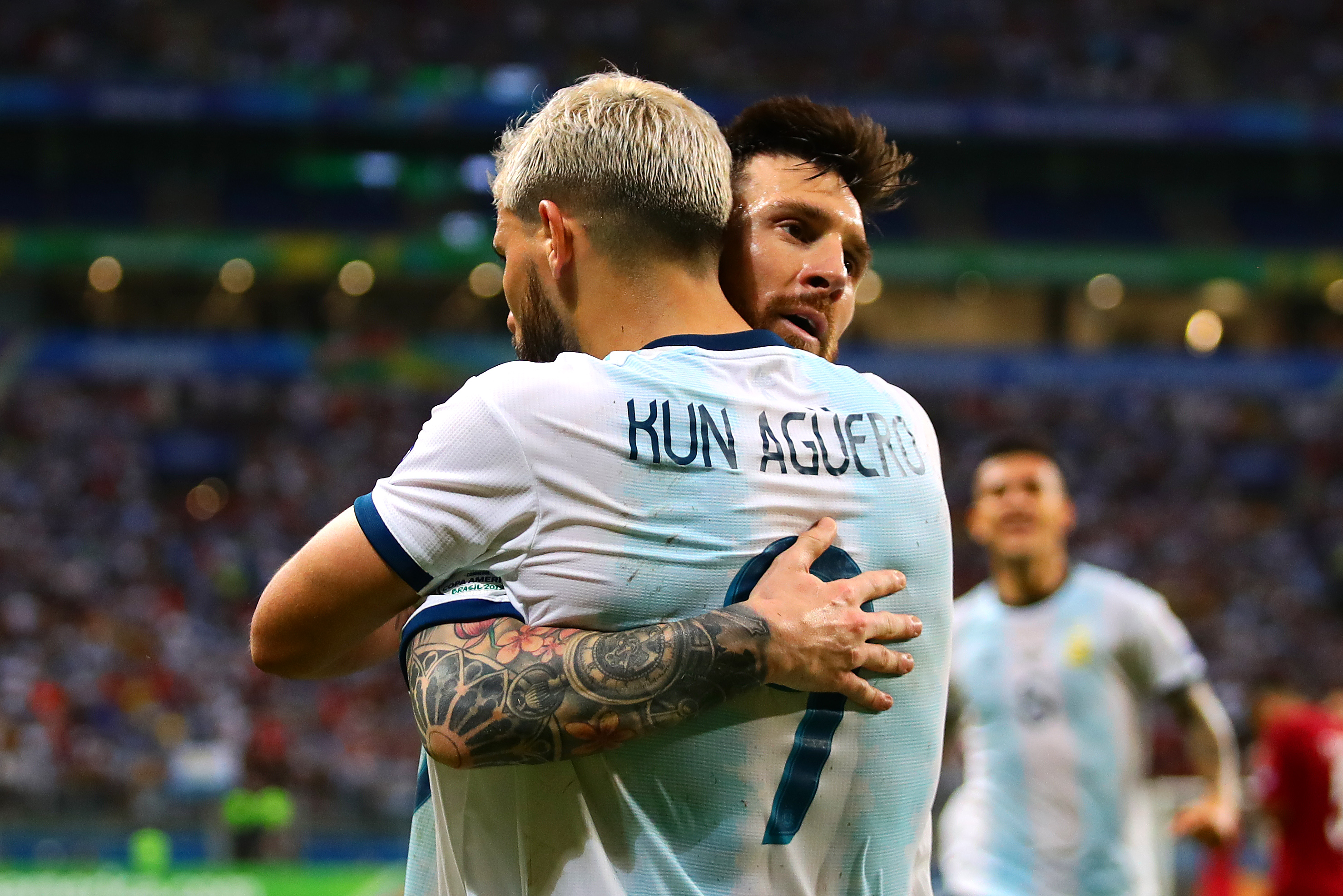 Aguero and Messi (©Chris Brunskill/Fantasista/Getty Images)