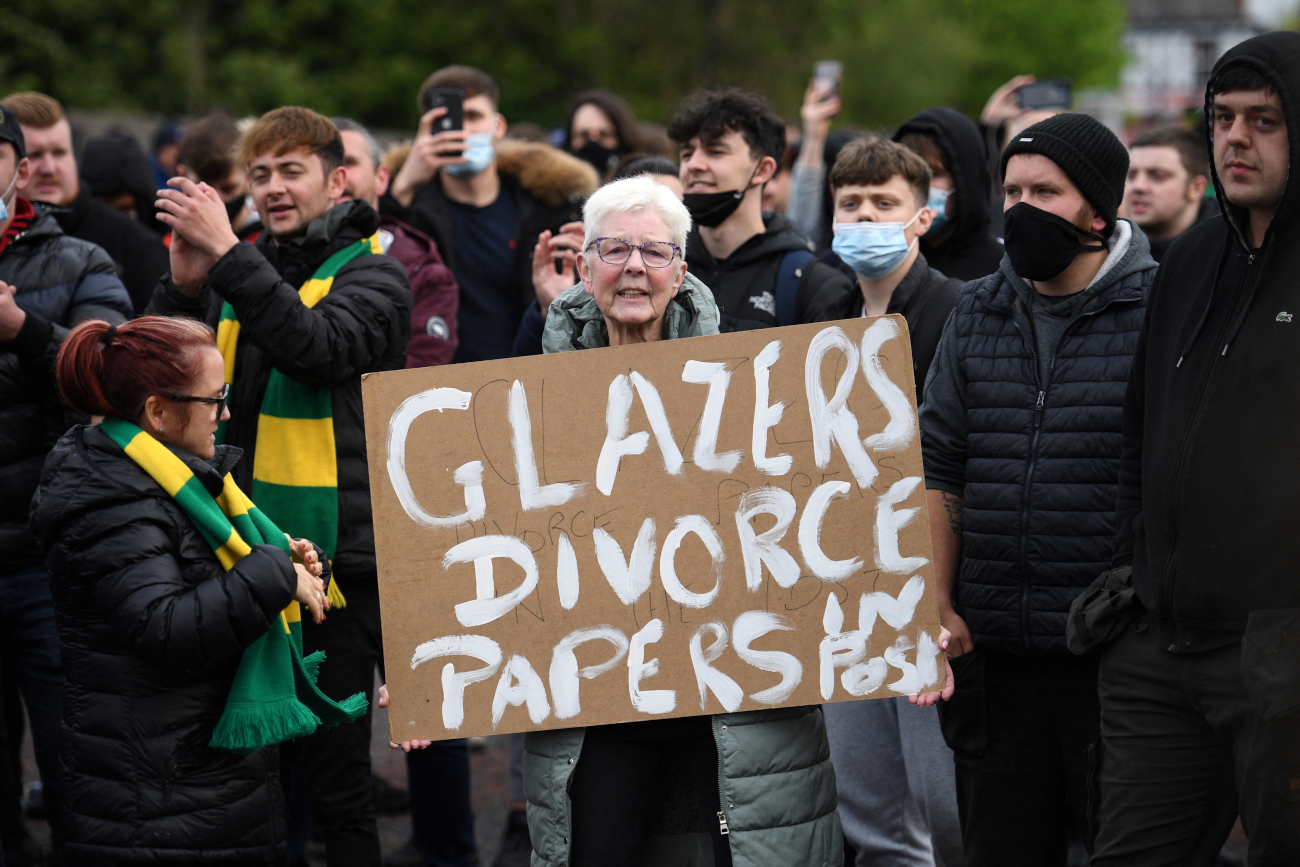 Manchester United fans have had it with the Glazers (©AFP)