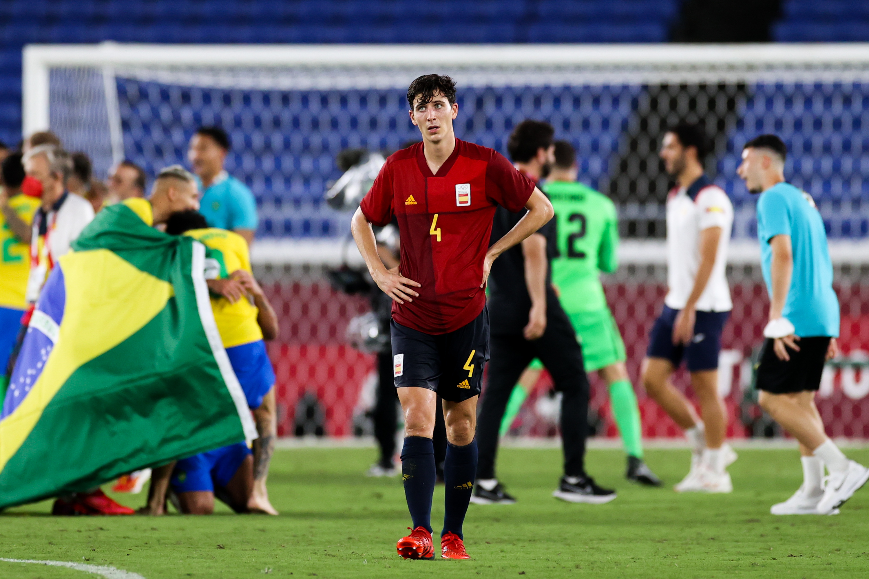 Pau Torres lost the Olympics final against Brazil (©Zhizhao Wu/Getty Images)