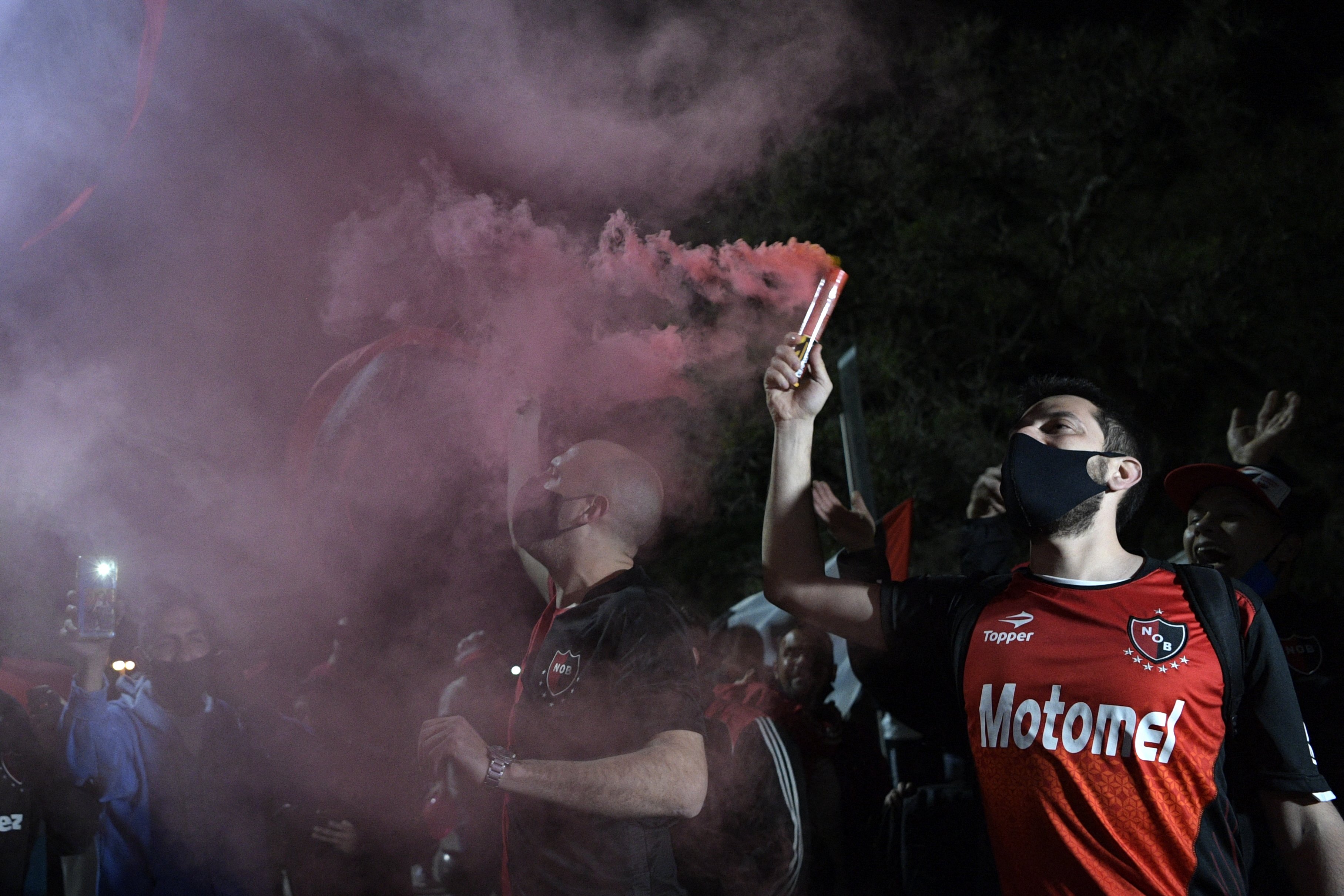 Last time the Newell's fans demanded for Messi's return in July 2021 (©AFP)