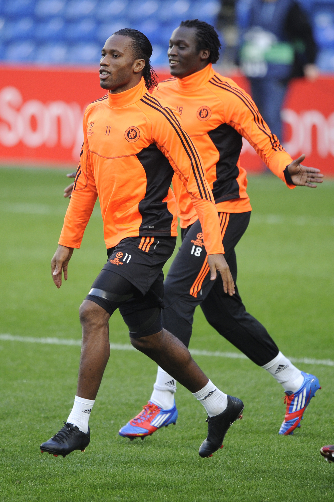 Plenty to learn: Drogba and Lukaku in 2012 (©Gallo Images)