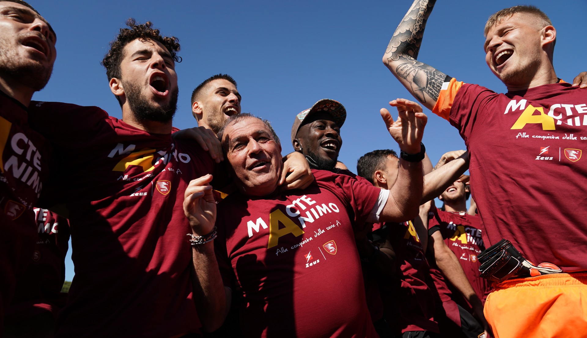 Once upon a time... Salernitata celebrate their Serie A promotion in May (©Danilo Di Giovanni/Getty Images)