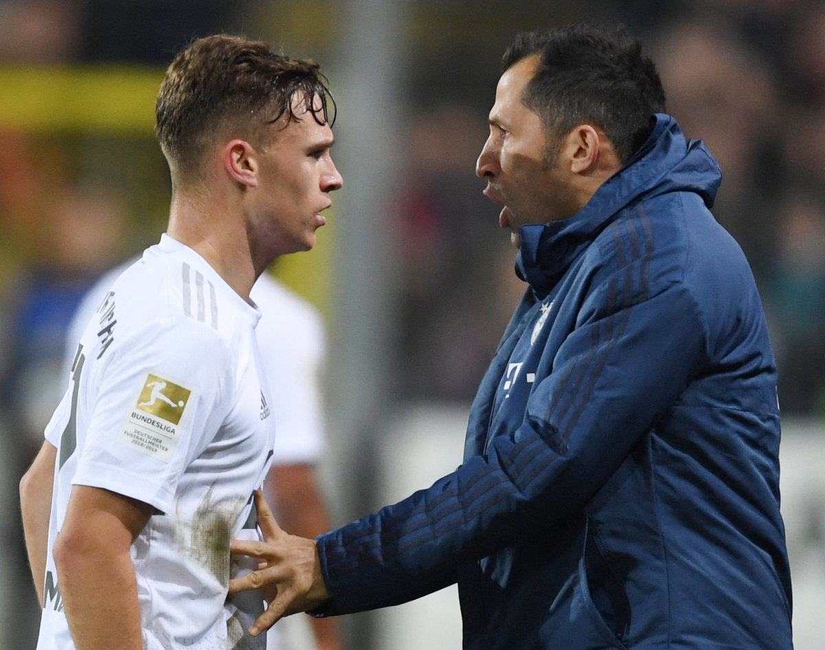 Joshua Kimmich and Hasan Salihamidzic (©AFP)
