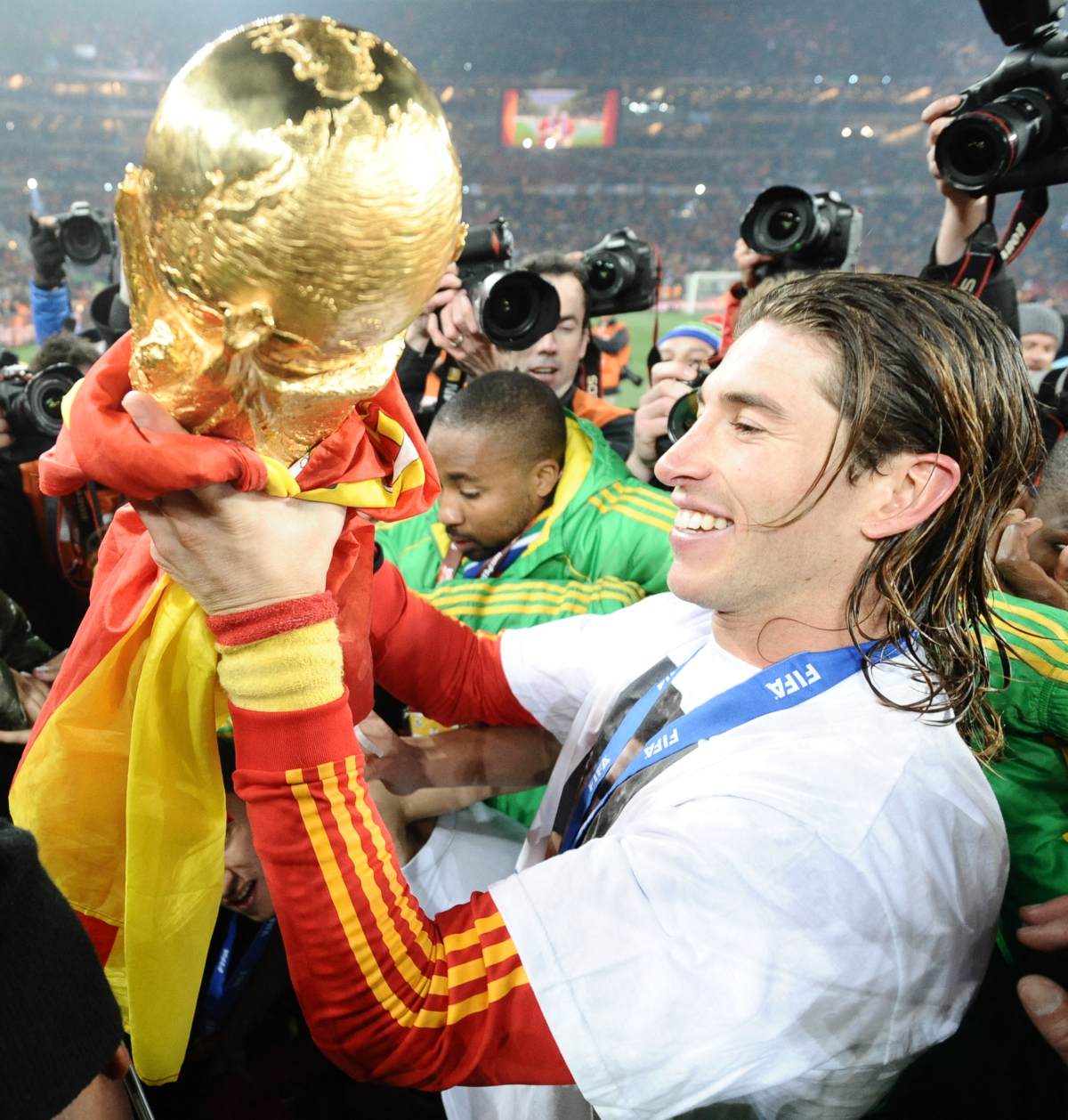 Sergio Ramos won the World Cup with Spain in 2010 (©AFP)