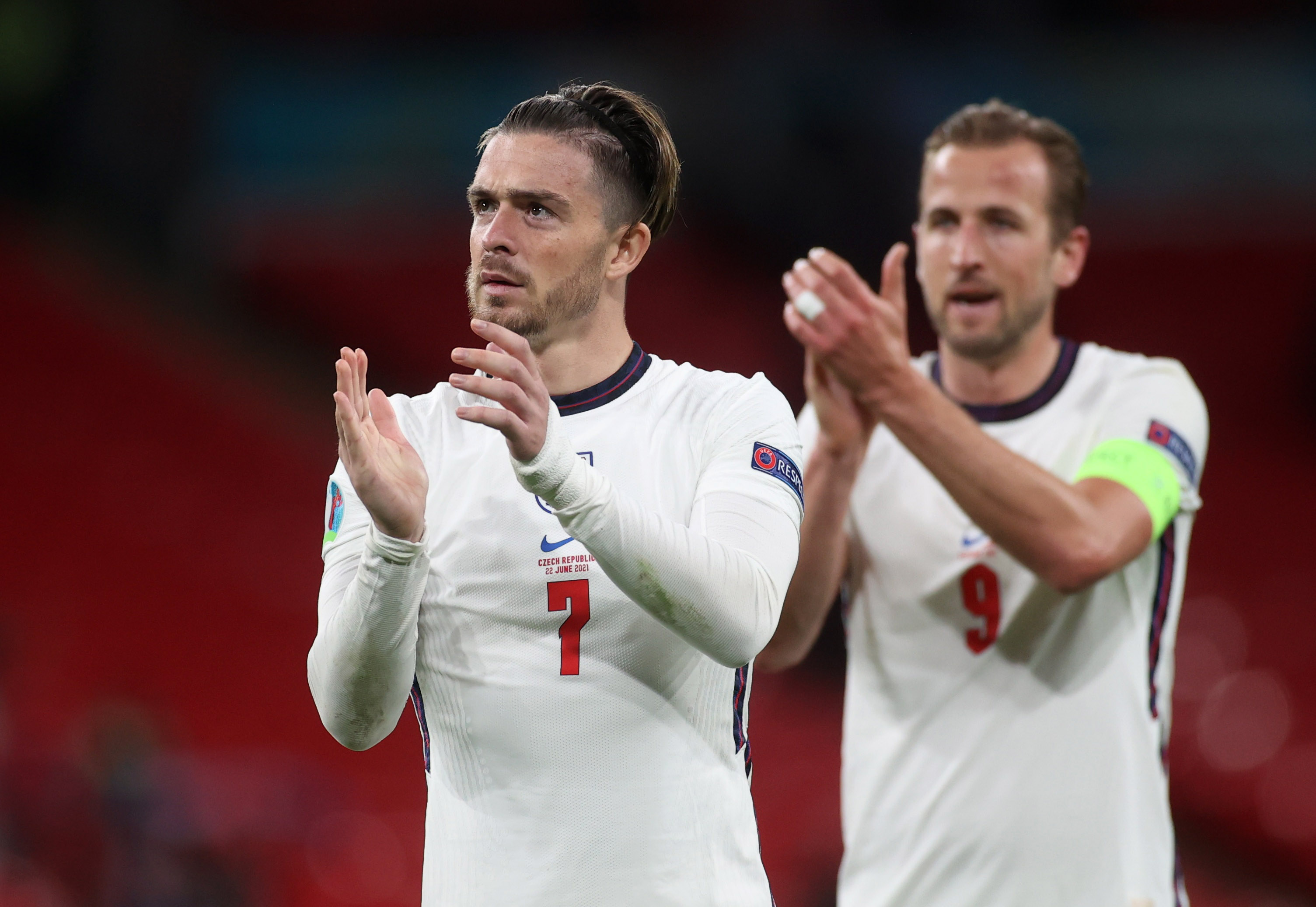 Grealish and Kane at international duty (©REUTERS/Carl Recine)
