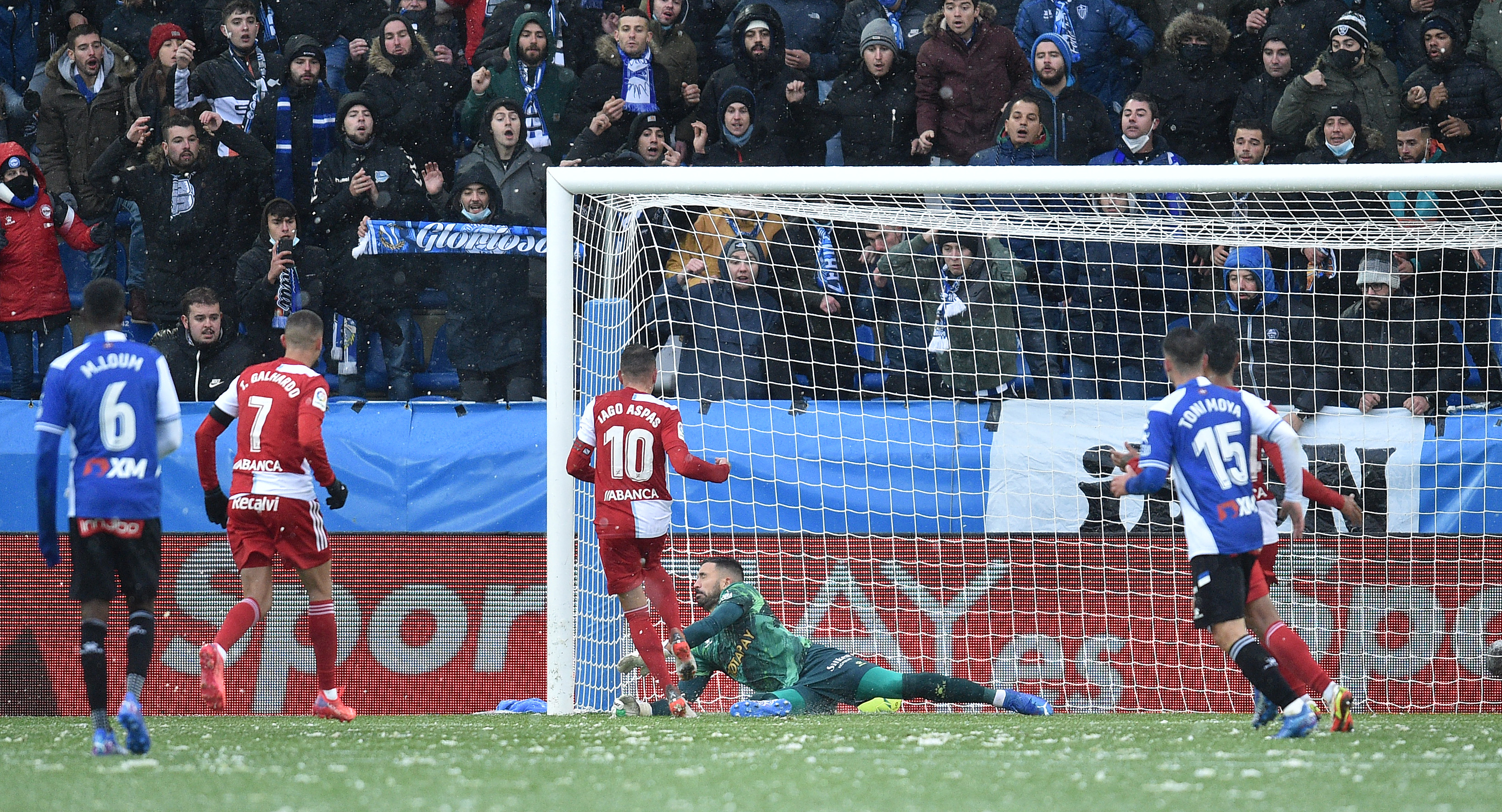 Aspas' second attempt was more successful (©Juan Manuel Serrano Arce/Getty Images)