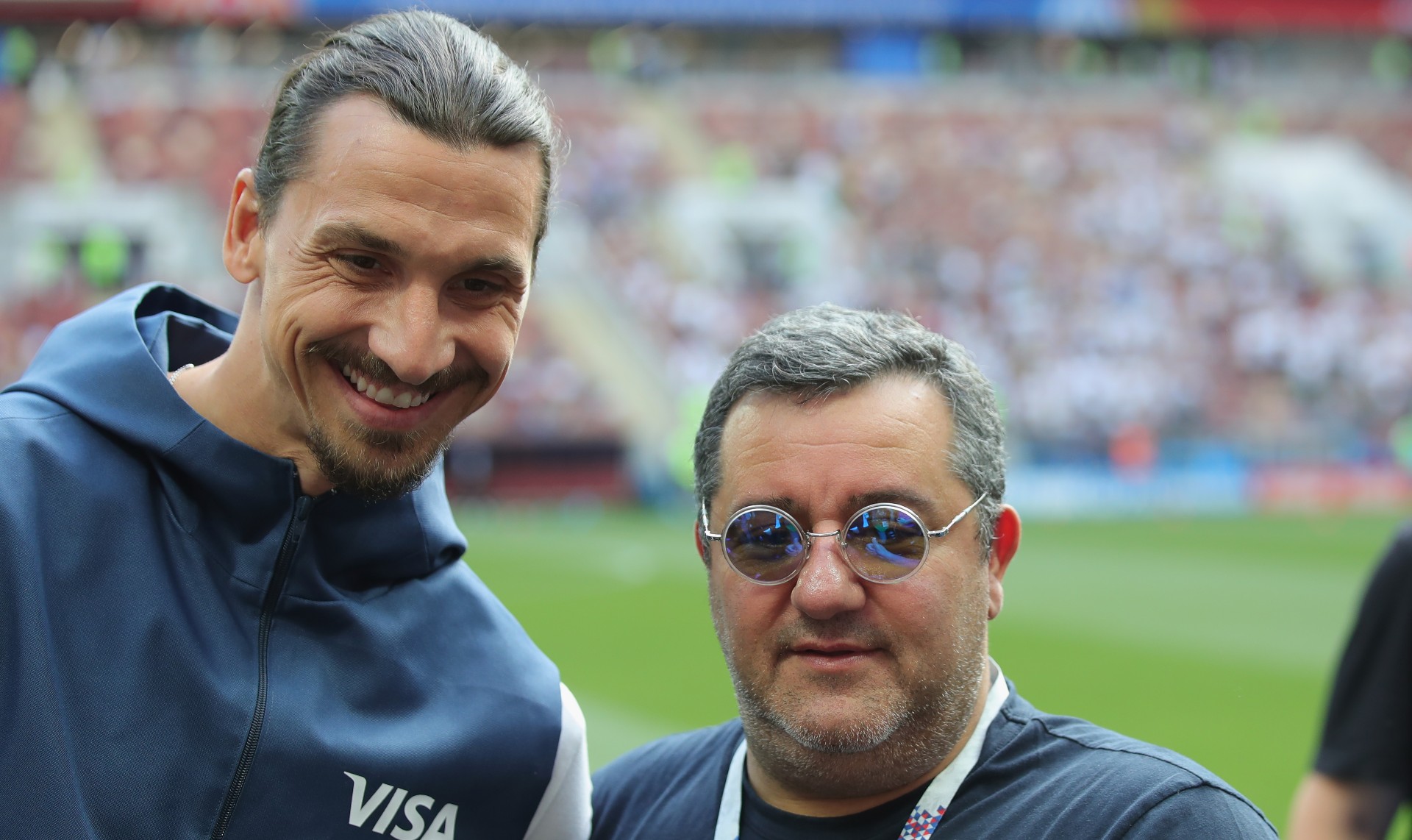 Zlatan and Mino Raiola (©Getty images)